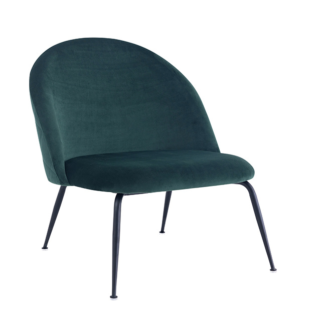 Hot Sale Metal Leg Chair Comfortable Fabric Dining Chair Wholesale Armless  Dining Chair Home Furniture
