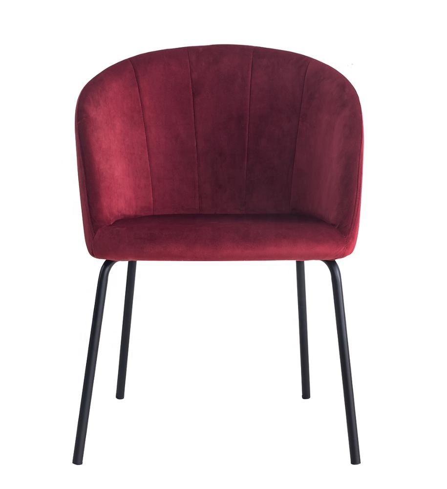 Velvet Colourful Standard Export Elegant Dining Chair For Sale
