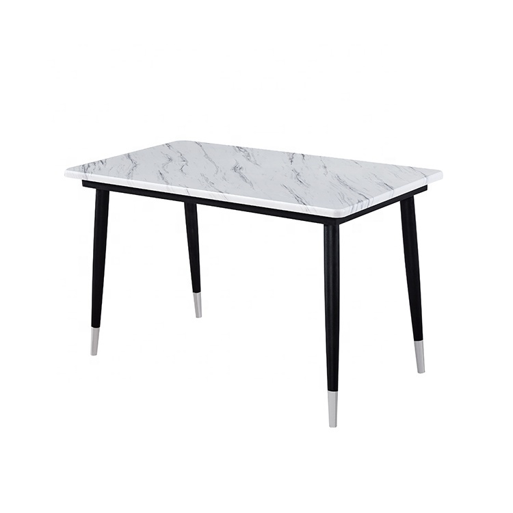 Simple White Lacquer Environmental MDF Square Coffee Dining Table