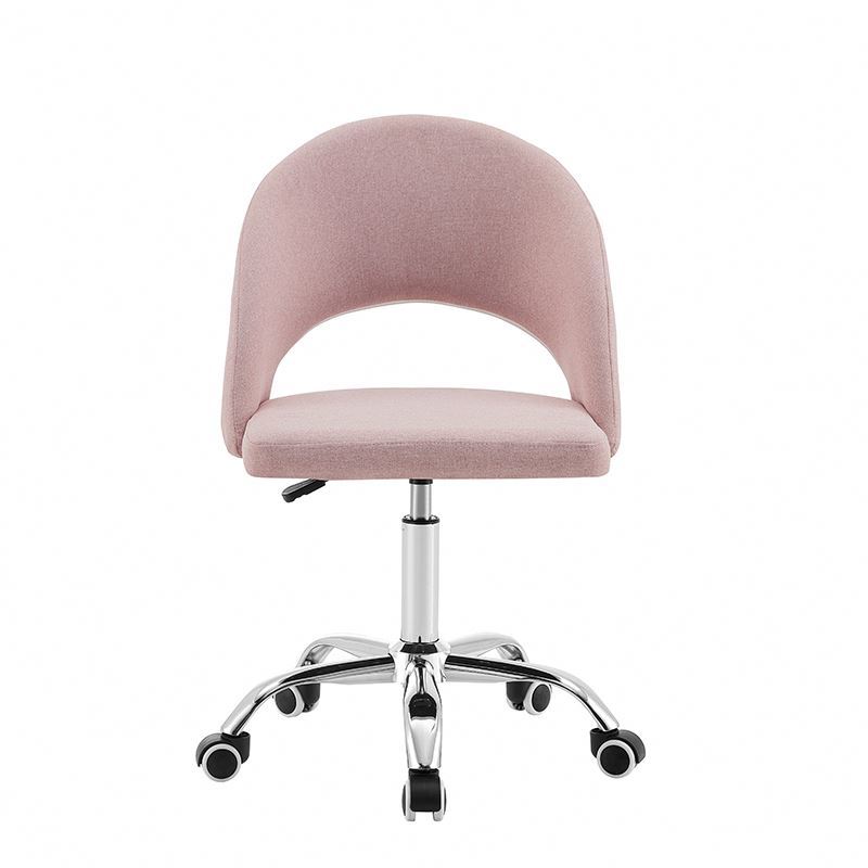 Rolling Stylish Boss Spare Robotic Ergonomic Modern Pink Mesh Velvet Office Chair