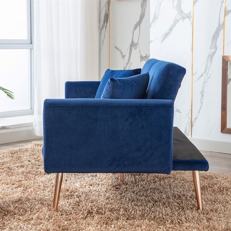 Maharaja Comfortable Sleeper Living Room Queen Best Sleeper Sectional Blue Sectional Microfiber New Sofa