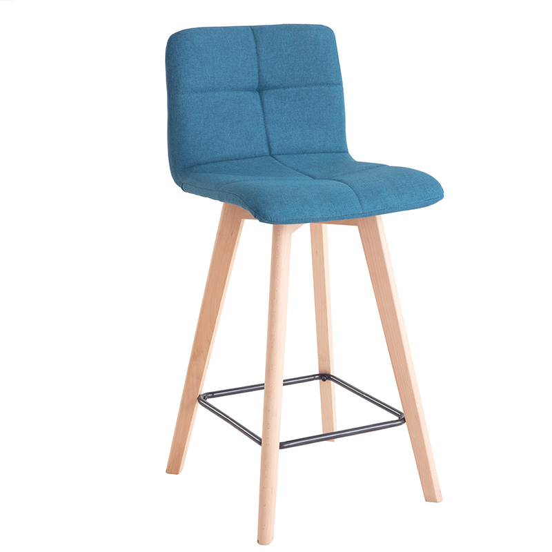 High Quality High Bar Stools Industrial Wooden Wood Swivel Round Bar Chair