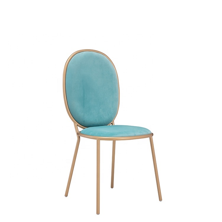 Velvet Upholstered Soft Comfortable Concise Hotel Wedding Chair