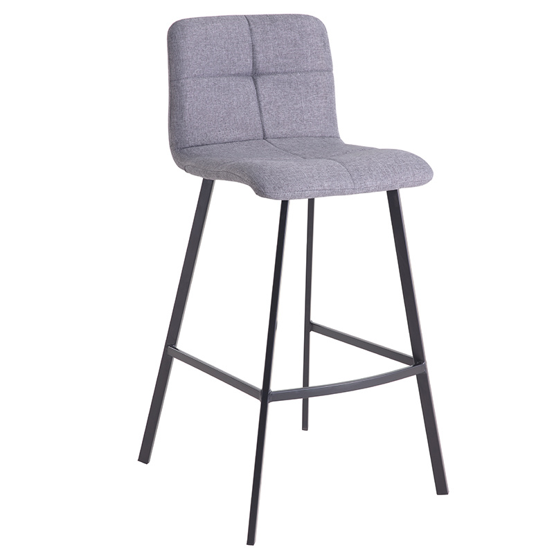 bar stool comfortable metal legs barstool wholesale Fabric with sponge barstool