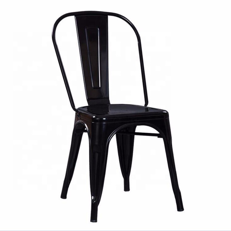 Modern colorful durable restaurant metal dining chair