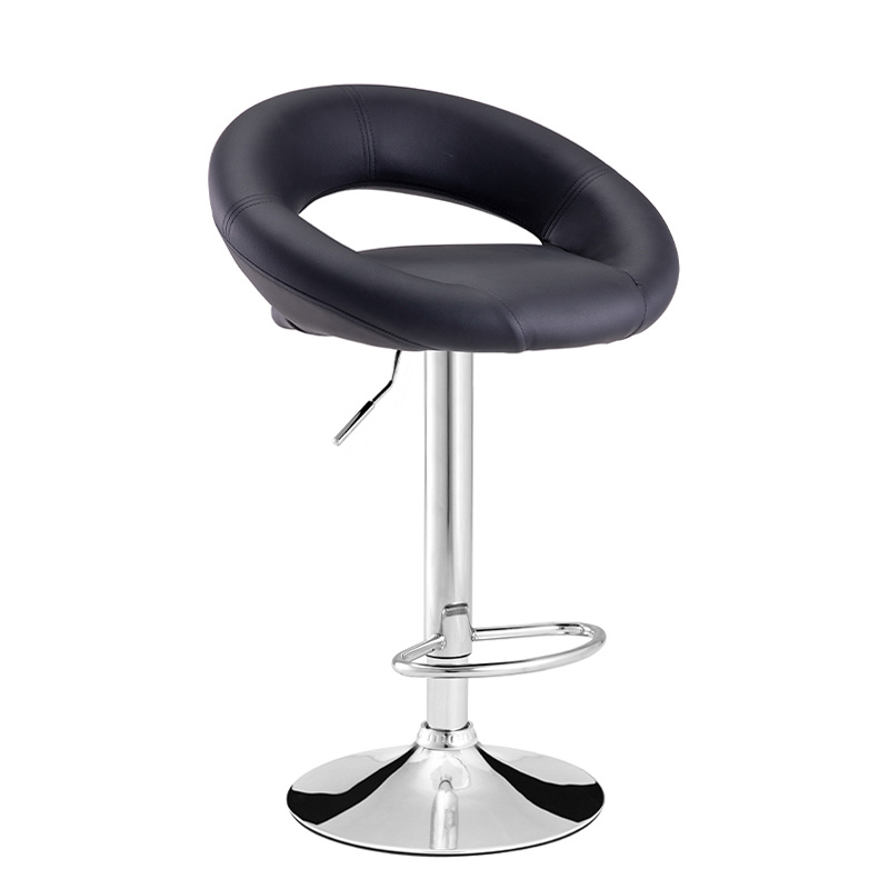 Modern Swivel Pu Leather Adjustable Upholstered Bar Chair