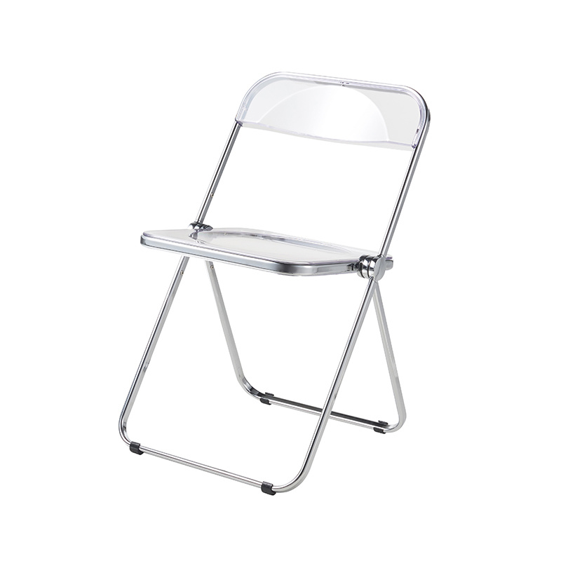 Wholesale Price Acrylic Plastic Folding Chair For Party Popular Stacking Transparent Folding Chair