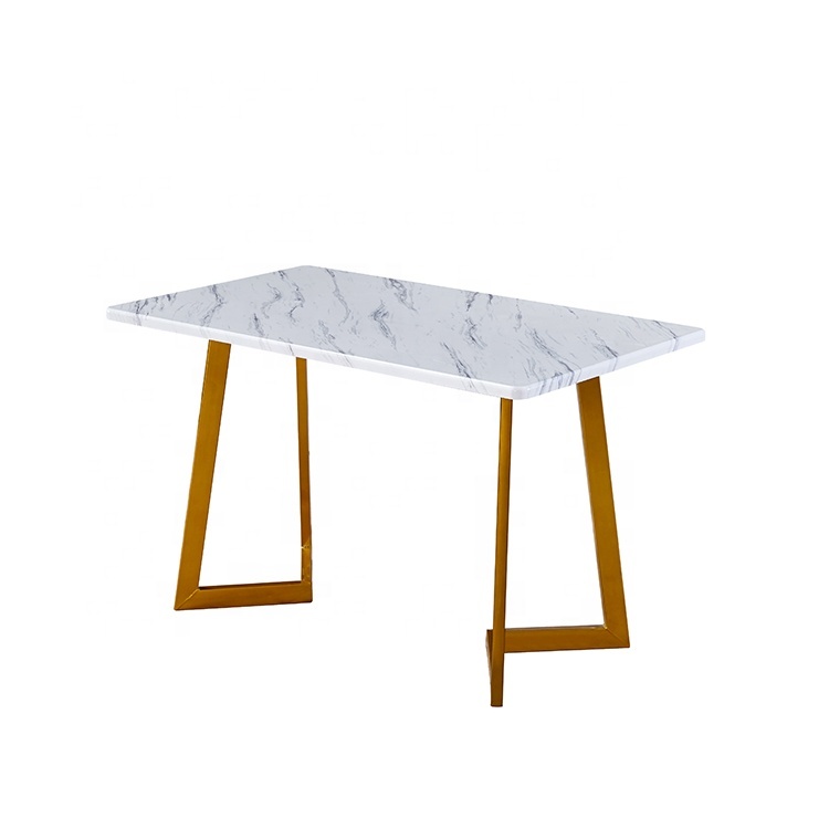 Modern stainless steel metal leg table for furniture dining table