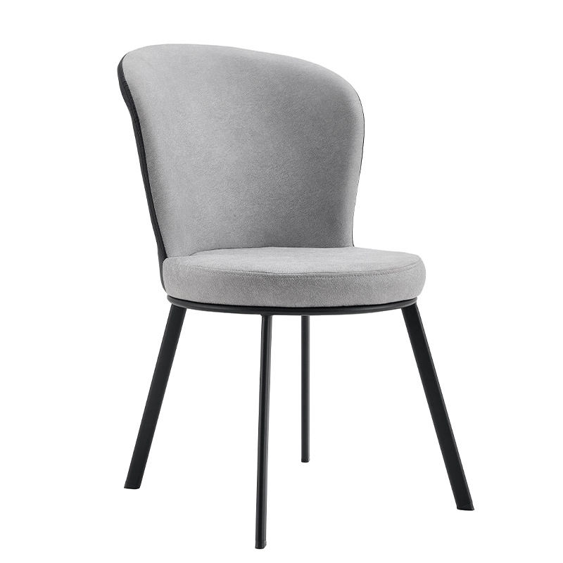 Simple Style Banquet Chairs Metal Frame Dining Chair Upholstered Modern Furniture