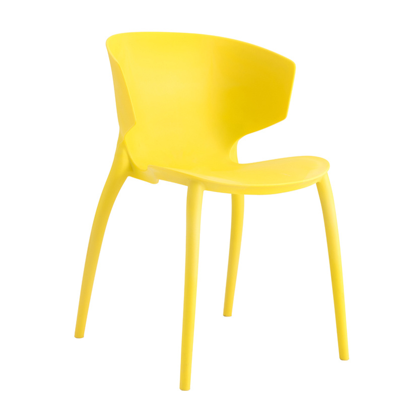 Cheapest Outdoor Furniture Pp Colored Plastic Dining Chair For Fast Food Restaurant