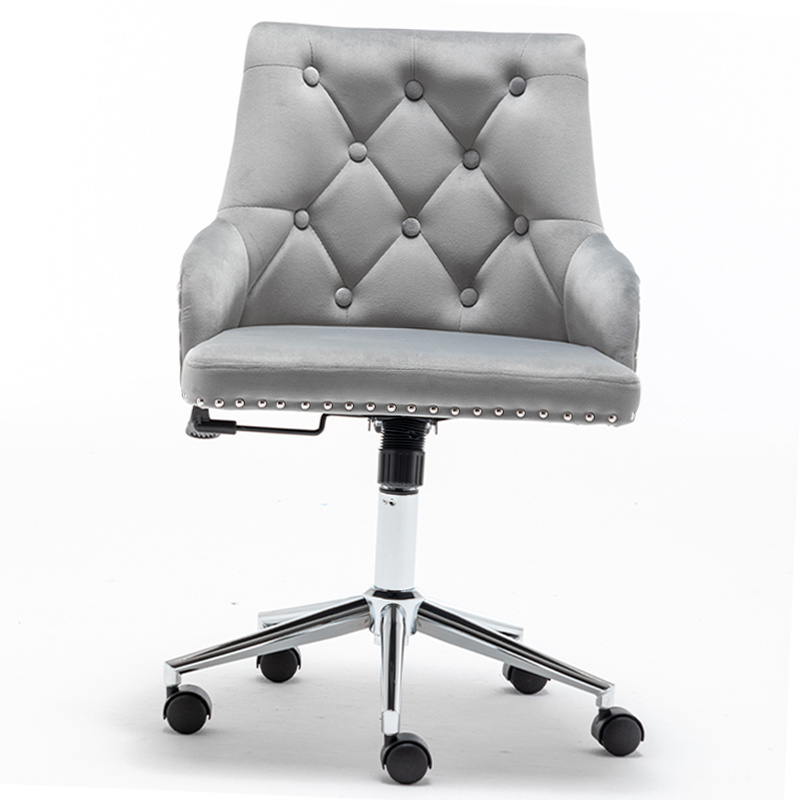 Fabric Luxury Modern Velvet Waiting Room Purple Pu Leather Executive Office Chair