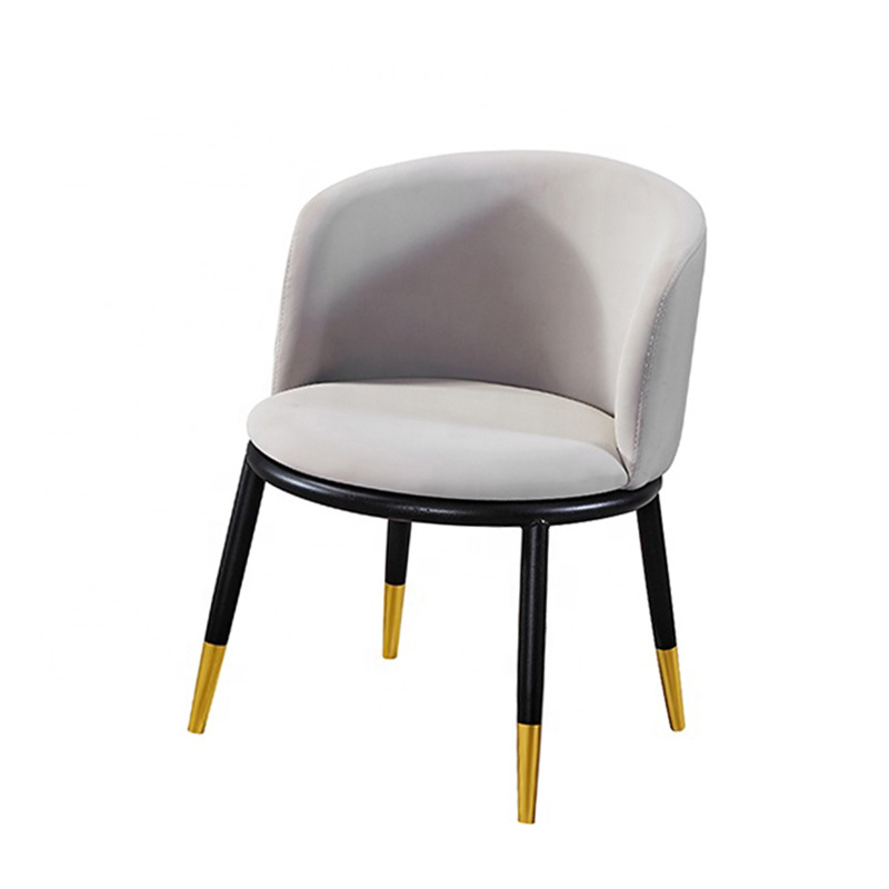 New Design Cheap Wholesale Furniture Hotel Velvet Nordic Hotel chair Metal Leg