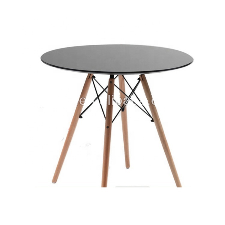 Hot Selling Living Room Round Table With Wooden Legs