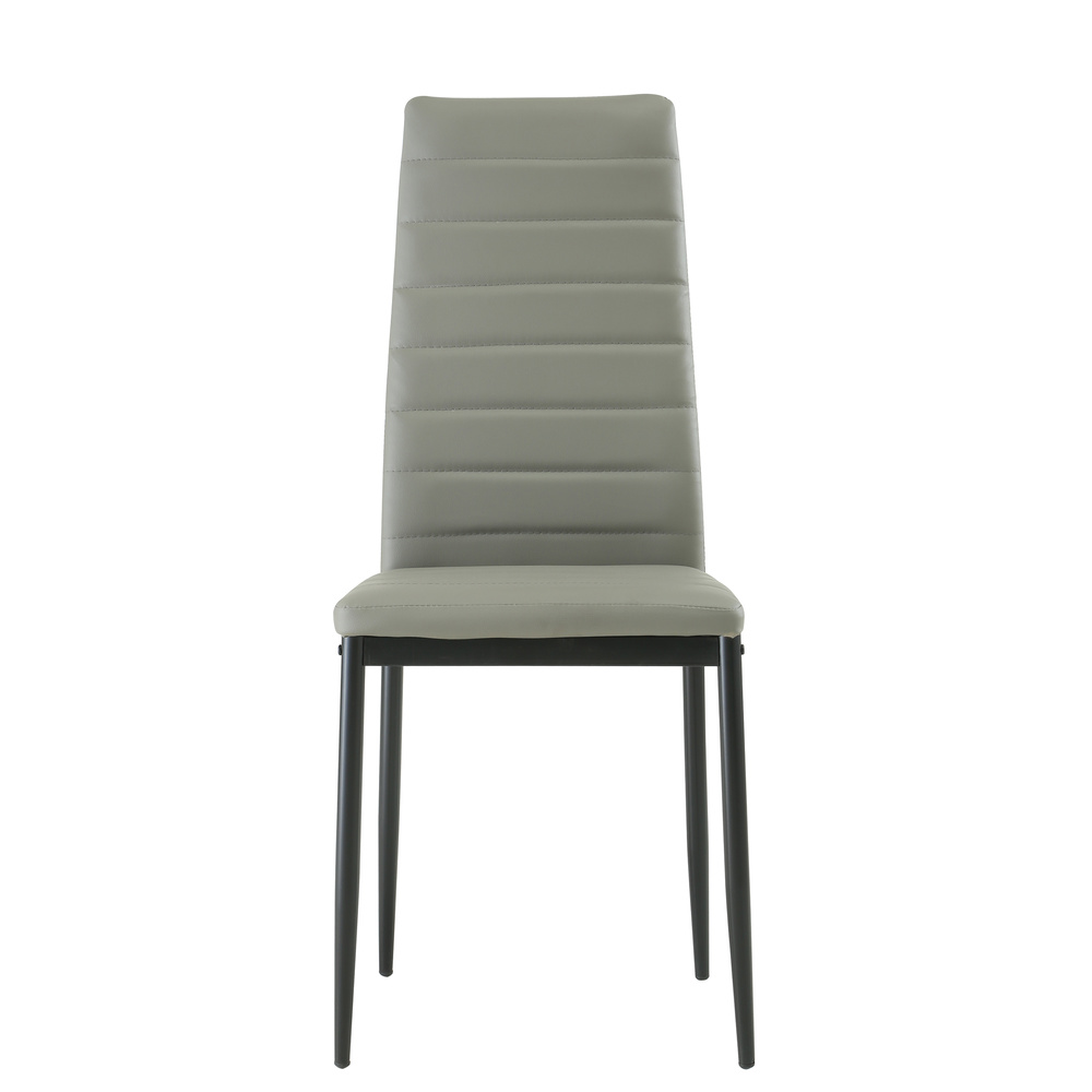Low Price Modern Simple Style Dining Chairs With Black Metal Legs