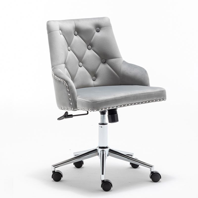 Pu Mesh Computer Luxury White Acoustic Modern Leather Armrest Office Swivel Chairs