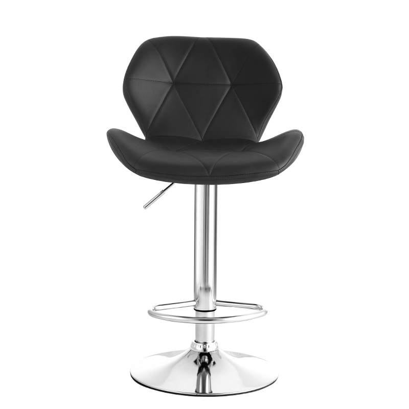 Cheap Solid Stool Seat Plastic Modern Leather Counter Height Chairs Restaurant Bar Chairs