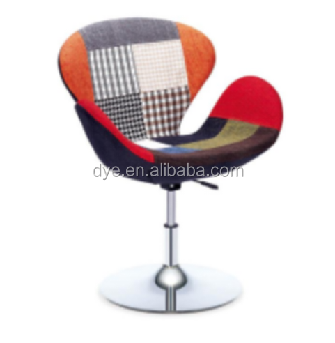 Special Design Hot Selling Modern Cheap Simple Fabric Chrome Office Hotel Indoor Popular Wholesale Swivel Chair