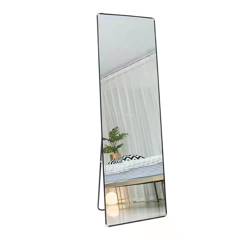 Household Wall Bracket Aluminum Alloy Frame Full-length Mirror