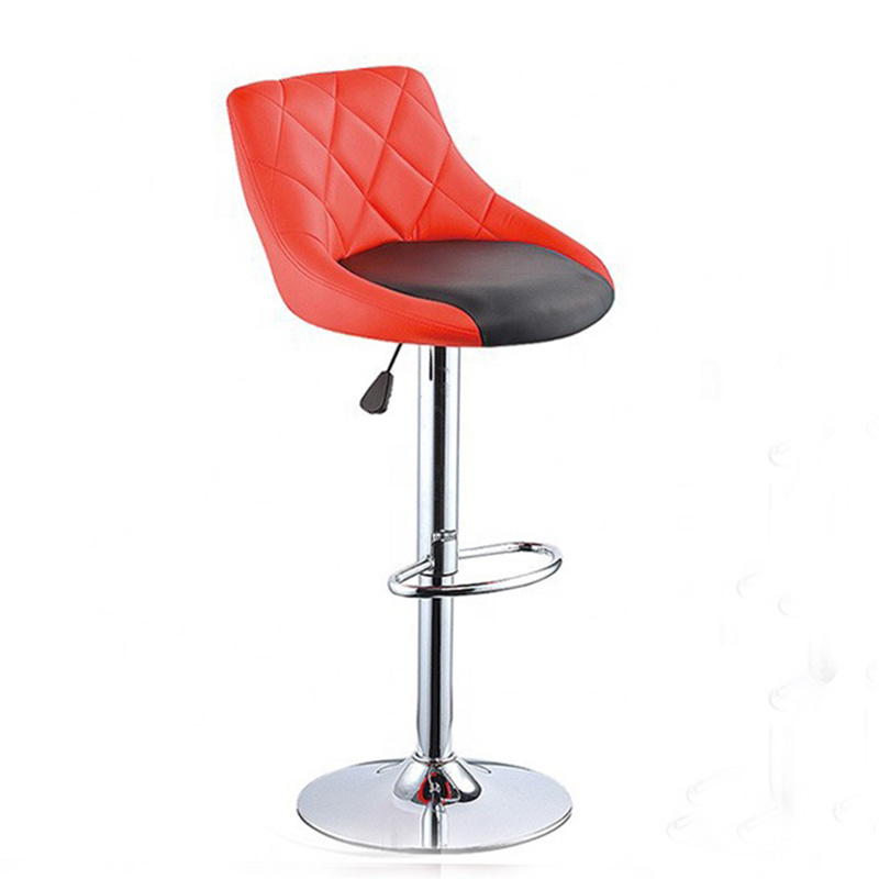 Wholesale Rustic High Bar Chair Restaurant Barstool Synthetic Leather With Armrests