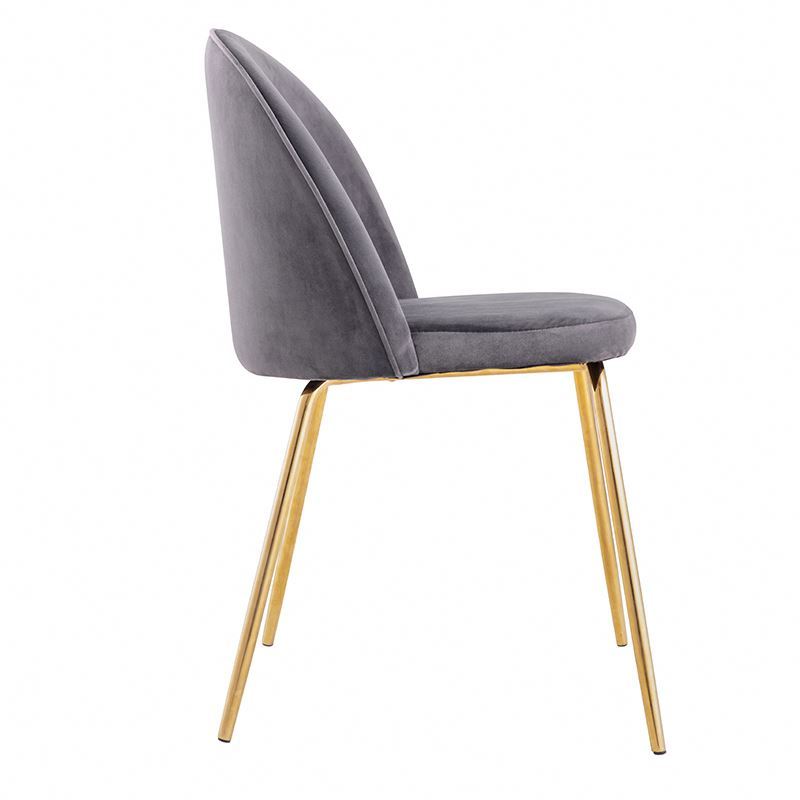 New Design Hot Sale Luxury Living Room Furniture Comfortable Velvet Living Chairs With Golden Legs