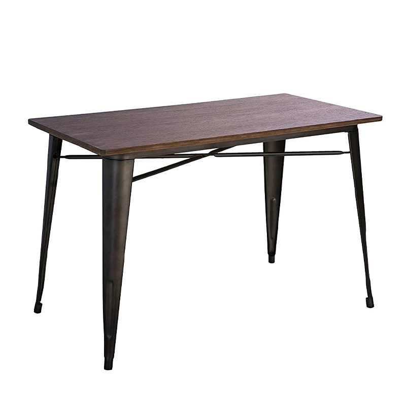Industrial Furniture Modern Live Edge Slab Solid Walnut Wood Restaurant Dining Table