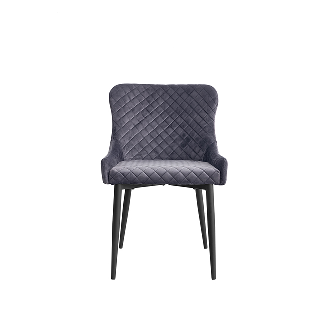 wholesale fabric foam metal legs dining chair hot sale dining chair comfortable chair modern living room restaurant