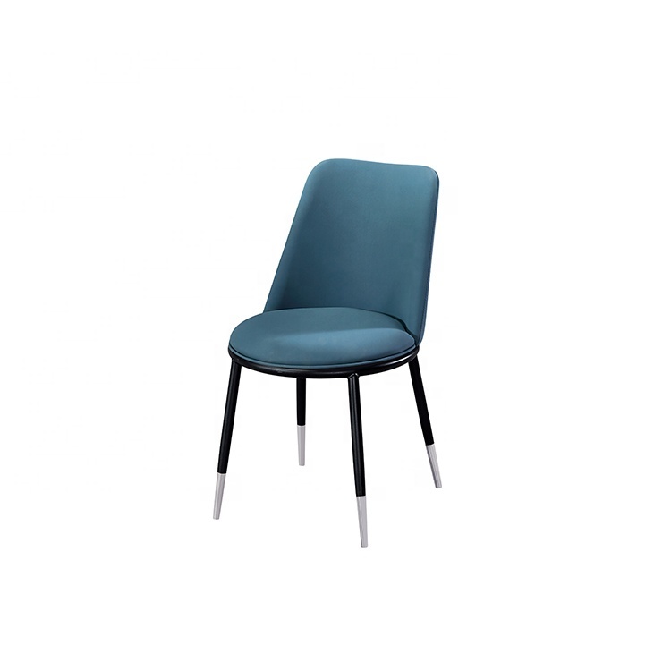 Comfortable Round Base Luxury Dining Chair With Metal Legs