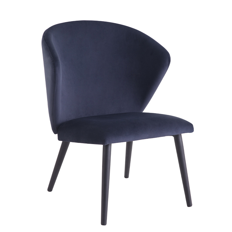 hot sale metal leg chair comfortable fabric dining chair wholesale armless  dining chair home furniture sofa