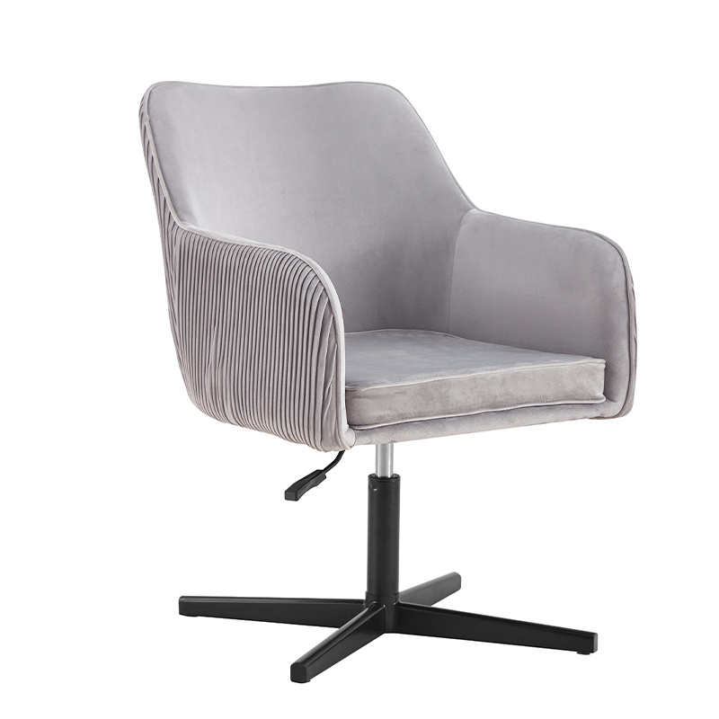 Modern Waiting Room Metal Swivel Accent Chairs Furniture Fabric Chair Armchair for Living Room