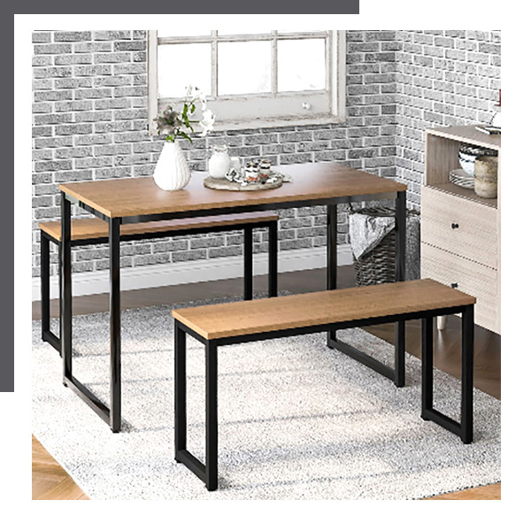 Modern Dining Table With Bench | D&N Furniture
