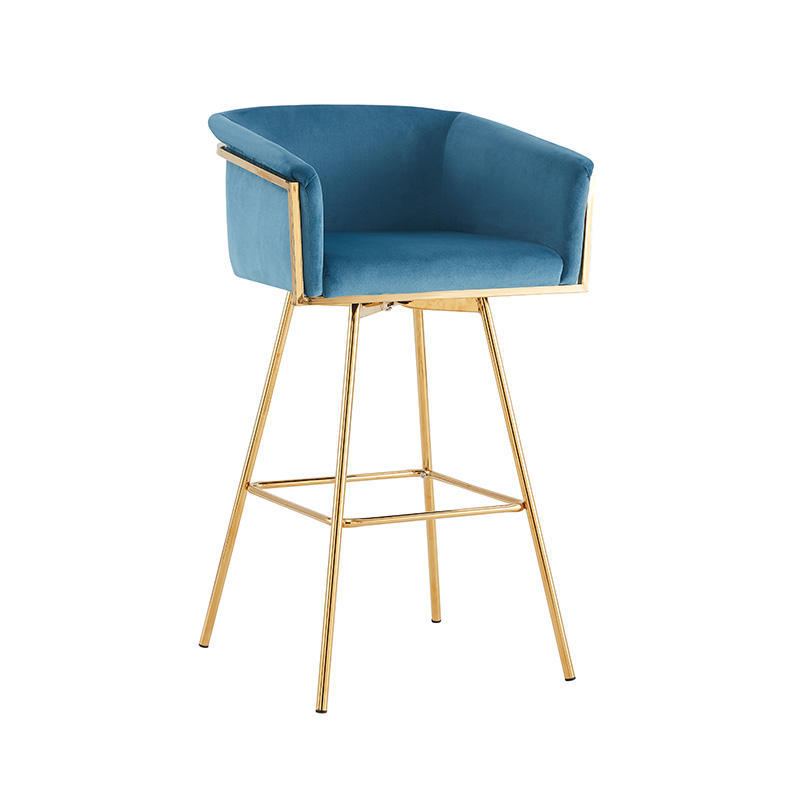 Minimalist Designer Home Light Luxury Swivel High Stool Hotel Front Bar Chair