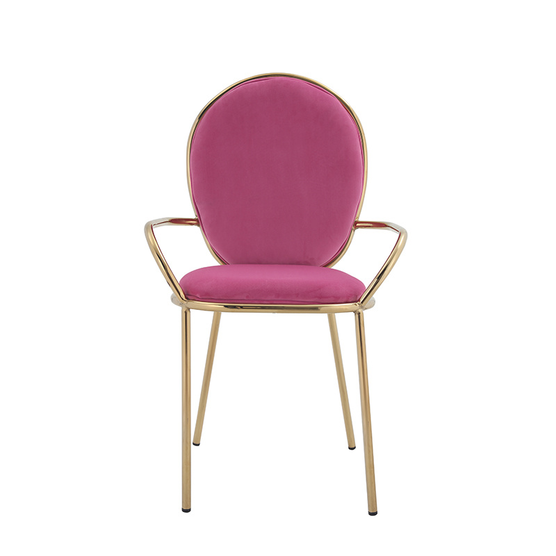 Pink Velvet Hotel Dining Chairs